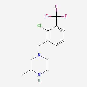 1-(2-Chloro-3-(trifluoromethyl)benzyl)-3-methylpiperazine