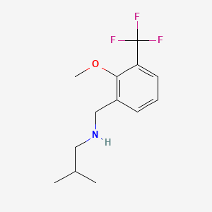 N-(2-Methoxy-3-(trifluoromethyl)benzyl)-2-methylpropan-1-amine