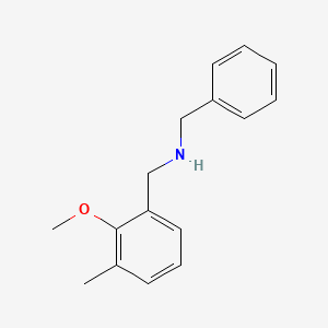 molecular formula C16H19NO B8267952 N-Benzyl-1-(2-methoxy-3-methylphenyl)methanamine 