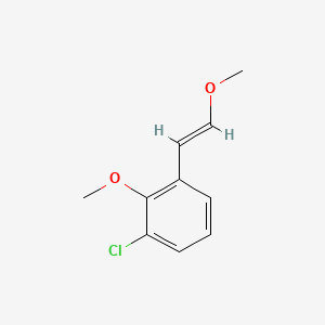 molecular formula C10H11ClO2 B8267959 (E)-1-Chloro-2-methoxy-3-(2-methoxyvinyl)benzene 