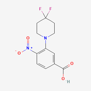 3-(4,4-Difluoropiperidin-1-yl)-4-nitrobenzoic acid