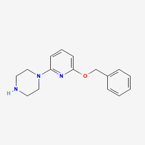 molecular formula C16H19N3O B8268016 1-(6-(Benzyloxy)pyridin-2-yl)piperazine 
