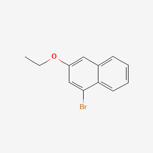 molecular formula C12H11BrO B8268045 1-Bromo-3-ethoxynaphthalene 