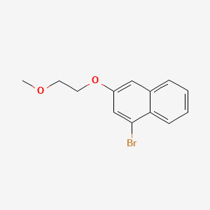 molecular formula C13H13BrO2 B8268075 1-Bromo-3-(2-methoxyethoxy)naphthalene 