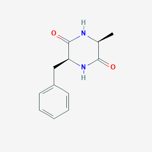 molecular formula C12H14N2O2 B082681 (3S,6S)-3-苄基-6-甲基哌嗪-2,5-二酮 CAS No. 15180-22-0