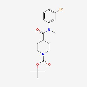 molecular formula C18H25BrN2O3 B8268117 tert-Butyl 4-((3-bromophenyl)(methyl)carbamoyl)piperidine-1-carboxylate 