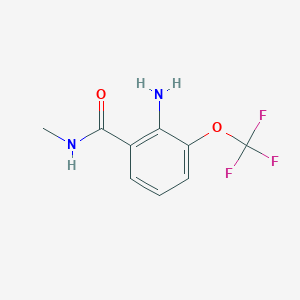 molecular formula C9H9F3N2O2 B8268135 2-amino-N-methyl-3-(trifluoromethoxy)benzamide 