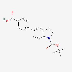 4-(1-(tert-Butoxycarbonyl)indolin-5-yl)benzoic acid
