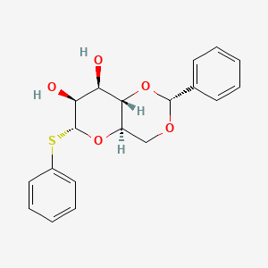 molecular formula C19H20O5S B8268271 (2R,4aR,6R,7S,8R,8aS)-2-Phenyl-6-(phenylthio)hexahydropyrano[3,2-d][1,3]dioxine-7,8-diol 