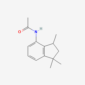 molecular formula C14H19NO B8268287 N-(1,1,3-Trimethyl-2,3-dihydro-1H-inden-4-yl)acetamide 
