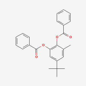 molecular formula C25H24O4 B8268379 5-Tert-butyl-3-methyl-1,2-phenylene dibenzoate CAS No. 1232839-86-9