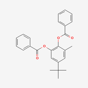 molecular formula C25H24O4 B8268379 5-叔丁基-3-甲基-1,2-苯撑二苯甲酸酯 CAS No. 1232839-86-9