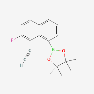 2-(8-Ethynyl-7-fluoronaphthalen-1-yl)-4,4,5,5-tetramethyl-1,3,2-dioxaborolane