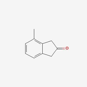 molecular formula C10H10O B8268458 4-Methyl-1,3-dihydro-2H-inden-2-one 