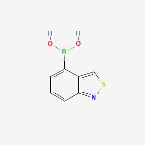 molecular formula C7H6BNO2S B8268471 Benzo[c]isothiazol-4-ylboronic acid 