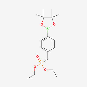 molecular formula C17H28BO5P B8268487 Diethyl 4-(4,4,5,5-tetramethyl-1,3,2-dioxaborolan-2-yl)benzylphosphonate 