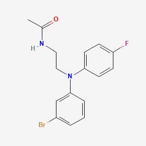 N-(2-((3-Bromophenyl)(4-fluorophenyl)amino)ethyl)acetamide