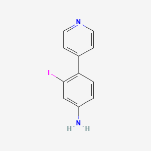 3-Iodo-4-(pyridin-4-yl)aniline