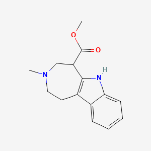 molecular formula C15H18N2O2 B8268515 Methyl 3-methyl-1,2,3,4,5,6-hexahydroazepino[4,5-b]indole-5-carboxylate 