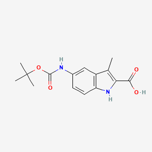 5-{[(tert-butoxy)carbonyl]amino}-3-methyl-1H-indole-2-carboxylic acid