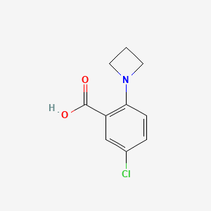 molecular formula C10H10ClNO2 B8268552 2-(Azetidin-1-yl)-5-chlorobenzoic acid 
