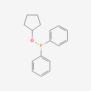 molecular formula C17H19OP B8268560 Cyclopentyl diphenylphosphinite CAS No. 23721-81-5