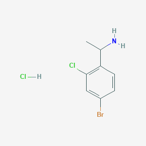 molecular formula C8H10BrCl2N B8268646 1-(4-Bromo-2-chloro-phenyl)-ethylamine hydrochloride 