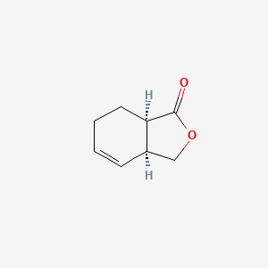 molecular formula C8H10O2 B8268700 (3AS,7AR)-3,3A,7,7A-Tetrahydroisobenzofuran-1(6H)-one 