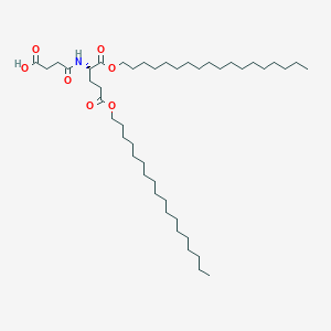 4-[[(2S)-1,5-dioctadecoxy-1,5-dioxopentan-2-yl]amino]-4-oxobutanoic acid