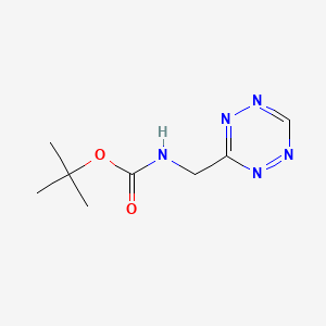 molecular formula C8H13N5O2 B8268735 tert-Butyl ((1,2,4,5-tetrazin-3-yl)methyl)carbamate 