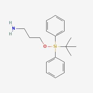 molecular formula C19H27NOSi B8268744 3-Amino-1-(t-butyldiphenylsilyloxy)propane CAS No. 134304-48-6
