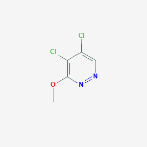 molecular formula C5H4Cl2N2O B8268751 4,5-Dichloro-3-methoxypyridazine 