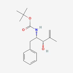 molecular formula C17H25NO3 B8268983 tert-Butyl ((2S,3S)-3-hydroxy-4-methyl-1-phenylpent-4-en-2-yl)carbamate 