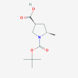 (3R,5S)-1-(tert-Butoxycarbonyl)-5-methylpyrrolidine-3-carboxylic acid