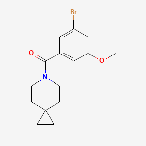 molecular formula C15H18BrNO2 B8269025 (3-Bromo-5-methoxyphenyl)(6-azaspiro[2.5]octan-6-yl)methanone 