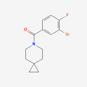 molecular formula C14H15BrFNO B8269063 (3-Bromo-4-fluorophenyl)(6-azaspiro[2.5]octan-6-yl)methanone 