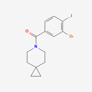 molecular formula C14H15BrINO B8269065 (3-Bromo-4-iodophenyl)(6-azaspiro[2.5]octan-6-yl)methanone 