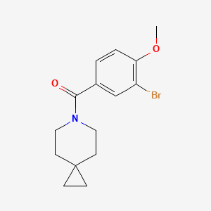 molecular formula C15H18BrNO2 B8269073 (3-Bromo-4-methoxyphenyl)(6-azaspiro[2.5]octan-6-yl)methanone 