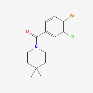 molecular formula C14H15BrClNO B8269088 (4-Bromo-3-chlorophenyl)(6-azaspiro[2.5]octan-6-yl)methanone 