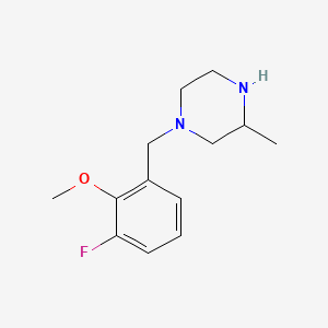 1-(3-Fluoro-2-methoxybenzyl)-3-methylpiperazine