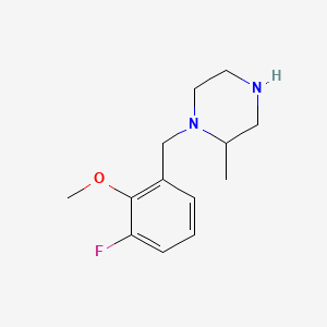 1-(3-Fluoro-2-methoxybenzyl)-2-methylpiperazine