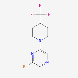 2-Bromo-6-(4-(trifluoromethyl)piperidin-1-yl)pyrazine