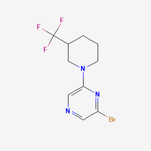 2-Bromo-6-(3-(trifluoromethyl)piperidin-1-yl)pyrazine