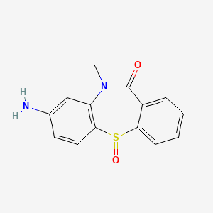 molecular formula C14H12N2O2S B8269489 8-Amino-10-methyldibenzo[b,f][1,4]thiazepin-11(10H)-one 5-oxide 