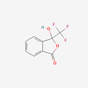 molecular formula C9H5F3O3 B8269653 3-羟基-3-(三氟甲基)-2-苯并呋喃-1(3H)-酮 CAS No. 76284-63-4