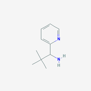 molecular formula C10H16N2 B8269753 2,2-Dimethyl-1-(pyridin-2-yl)propan-1-amine CAS No. 58088-73-6