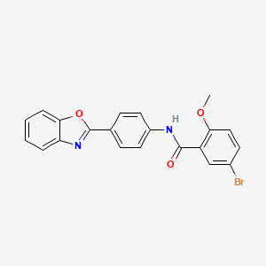 N-[4-(1,3-benzoxazol-2-yl)phenyl]-5-bromo-2-methoxybenzamide