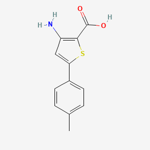 molecular formula C12H11NO2S B8269813 3-Amino-5-(4-methylphenyl)thiophene-2-carboxylic acid CAS No. 649757-52-8