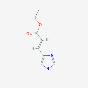 molecular formula C9H12N2O2 B8269818 ethyl (E)-3-(1-methyl-1H-imidazol-4-yl)acrylate CAS No. 67879-36-1