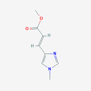 molecular formula C8H10N2O2 B8269824 methyl (E)-3-(1-methyl-1H-imidazol-4-yl)acrylate CAS No. 70346-53-1